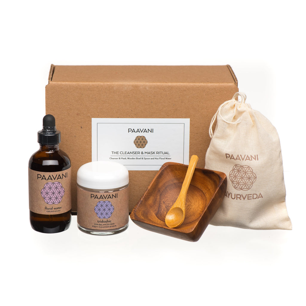 Rituel nettoyant et masque | Kit de nettoyage du visage ayurvédique