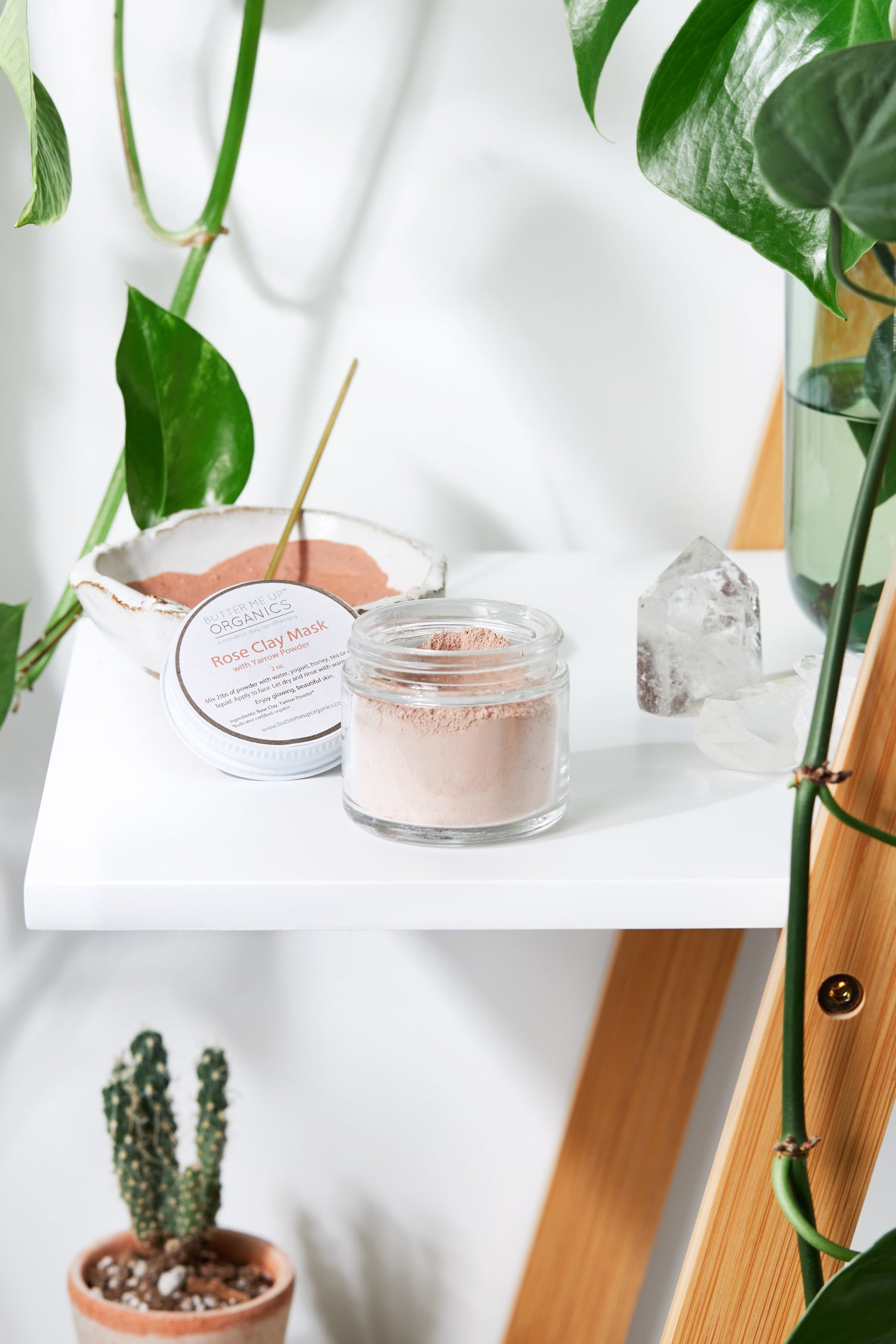 Masque visage à l'argile rose