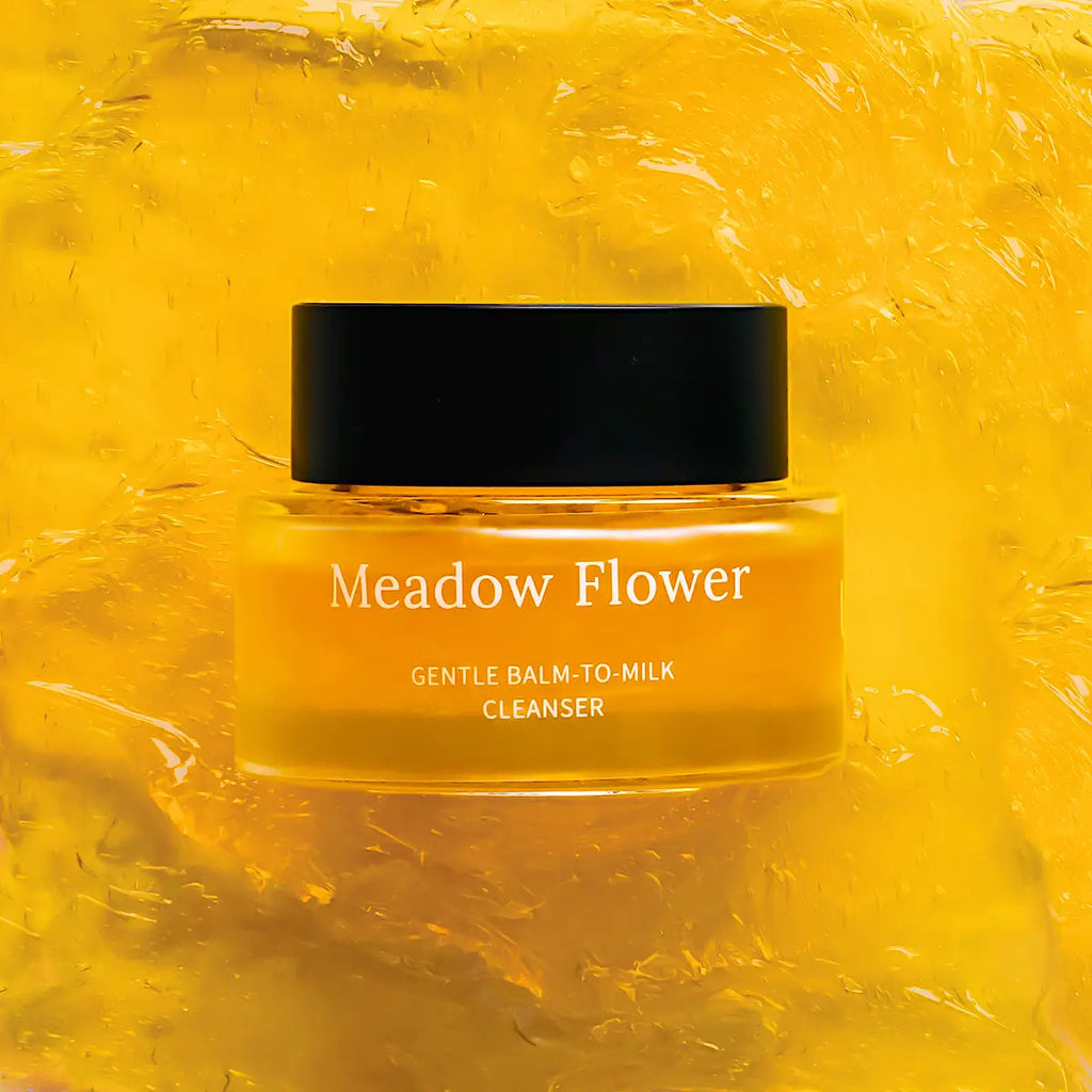 Baume nettoyant doux Meadow Flower, à transformer en lait