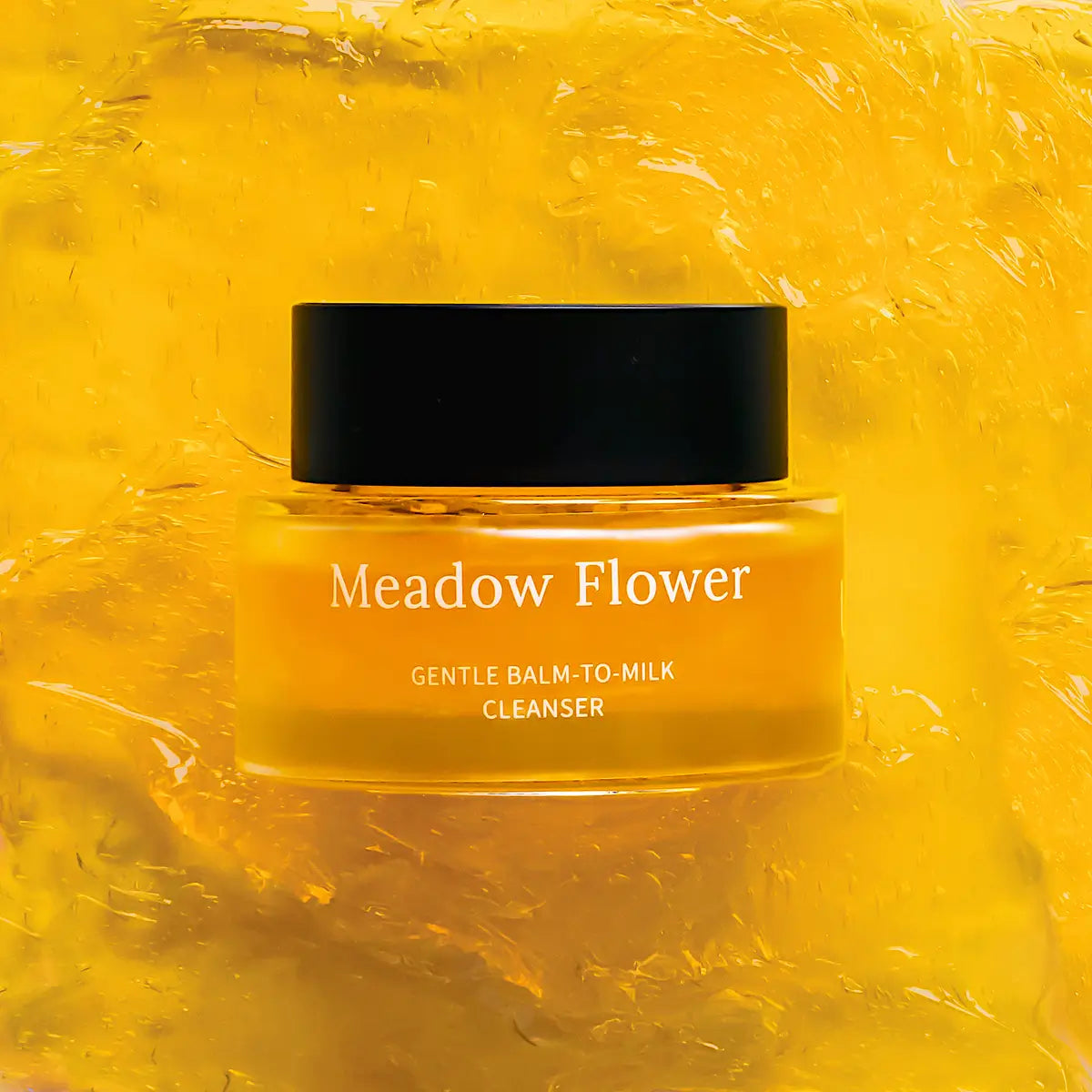 Baume nettoyant doux Meadow Flower, à transformer en lait