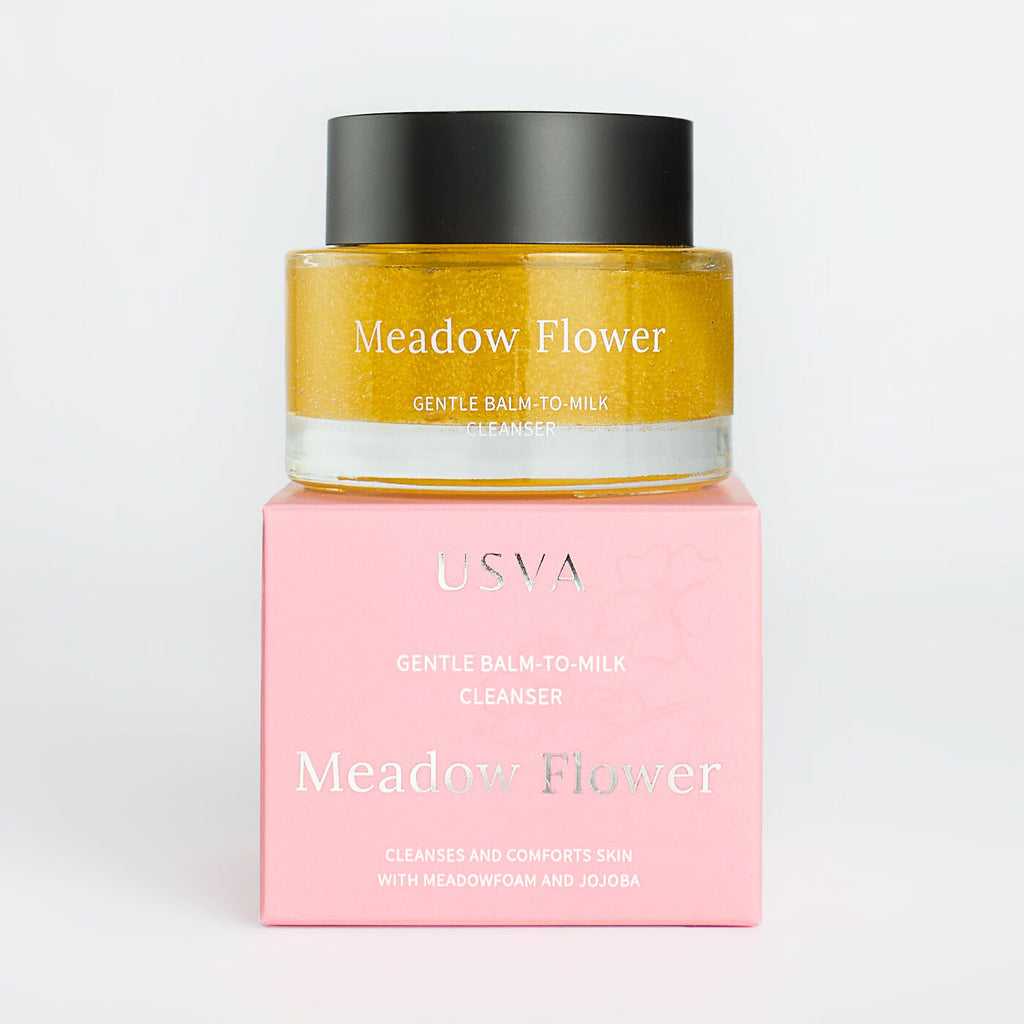 Baume nettoyant doux Meadow Flower, à transformer en lait