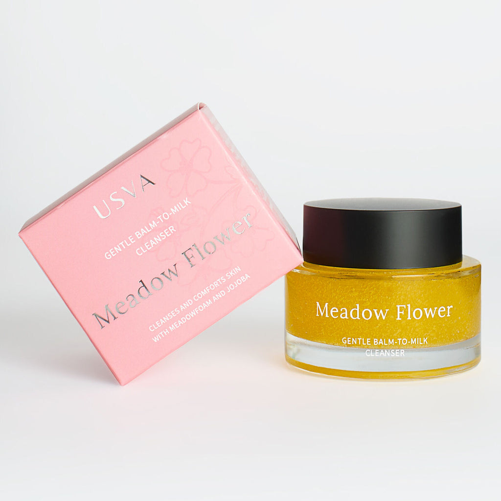 Baume nettoyant doux Meadow Flower, à transformer en lait